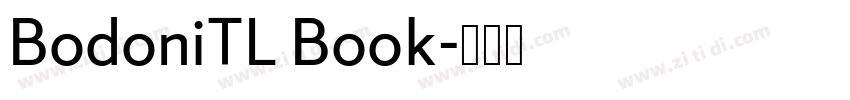 BodoniTL Book字体转换